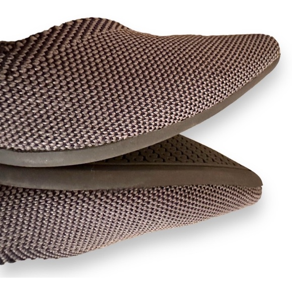 Rothy's The Point Birdseye Black Gray Pointed Toe Flat Ballet Shoes Sz 9.5 - Picture 11 of 11